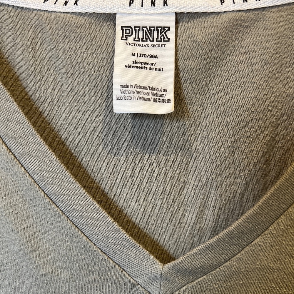VS PINK V Neck Tee